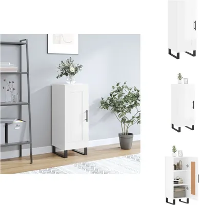 Image de vidaXL Sideboard Blanc brillant 34,5x34x90 cm Bois composite - Sideboards