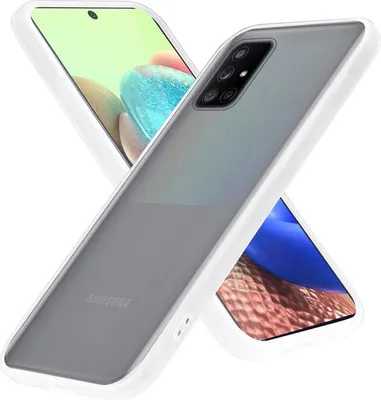 Produktbild von Cadorabo Hülle für Samsung Galaxy A71 4G Schutz Hülle in Transparent Handyhülle Hybrid Schutzhülle Etui TPU Silikon