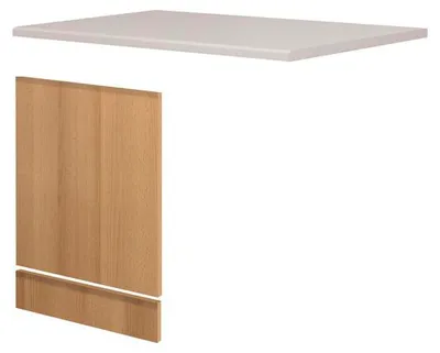 Obrázek produktu pro Set krytu na částečně vestavnou myčku Flex Well Ischia/Nano vč. soklové lišty a pracovní desky dekor buk
