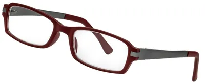 Produktbild von LEXXOO Hochwertige Lesebrille Grau, +1,0 dpt, Klassisch – 1 Stück Rot-grau Rechteckig, Größe +1,00 Dioptrien