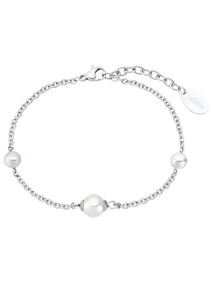 Produktbild von s.Oliver Damen Armband 2031466 Edelstahl Zirkonia Glasperle