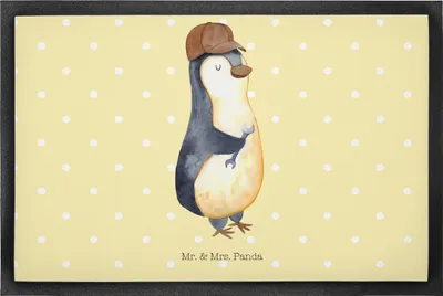 Produktbild von Mr. & Mrs. Panda Schmutzmatte Wenn Papa es nicht reparieren kann, sind wir am Arsch 50 x 75 cm - Gelb Pastell - Geschenk, bodenmatte, Schmutzfangteppich, fußmatte, Vater