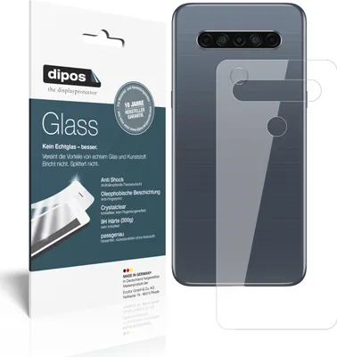 Zdjęcie produktu dla 1x Folia ochronna na tylną obudowę LG K61 - Folia przeciwwstrząsowa 9H z plastikowego szkła dipos Glass