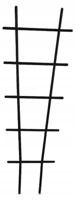 Immagine prodotto di Supporto per piante, scala per fiori in plastica antracite, 56 cm – Supporto per rampicanti per interni e giardino