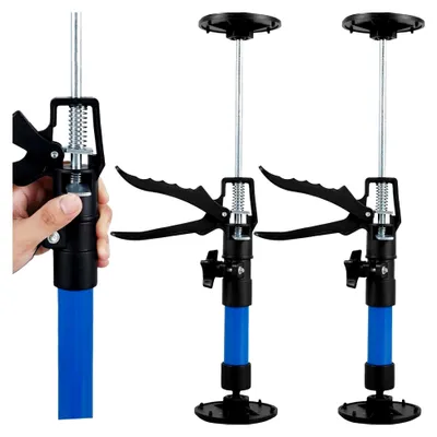 Produktbild von 2 Teleskopstützen 30–59 cm/50–115 cm, maximale Tragfähigkeit 40 kg, Stützhalter für Deckenmontage