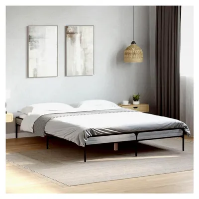 Produktbild von Bettgestell Grau Sonoma 120x200 cm ohne Matratze