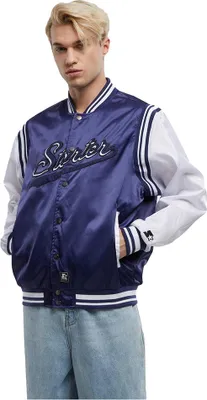 Produktbild von Starter Black Label Starter Satin College Jacke Blau M Herren Blau M