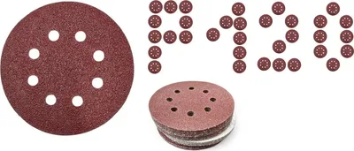 Produktbild von Klett-Schleifscheiben 125 mm mit Löchern für Exzenterschleifer P120 100 Stk.