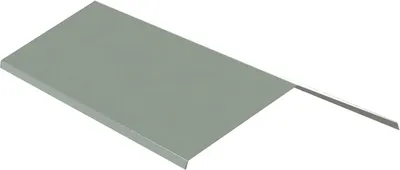 Produktbild von Firstblech Br. 333 mm, 3 m, Prefalz stucco, Hellgrau P.10 RAL 7005