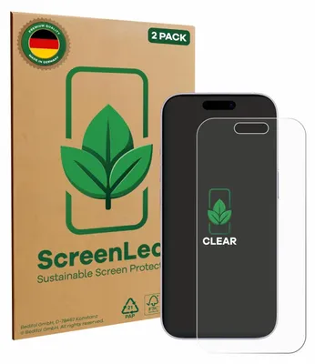 Produktbild von 2x ScreenLeaf Schutzfolie für Apple iPhone 17 Displayschutz Display Schutz Folie Klar Transparent