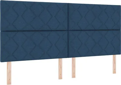 Produktbild von vidaXL Kopfteil Blau 200 cm Stoff