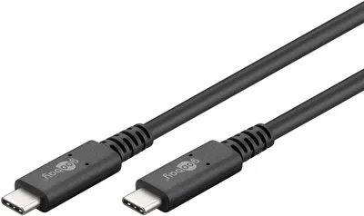 Produktbild von Goobay 60196, 0,8 m, USB C, USB C, 40 Gbit/s, Schwarz