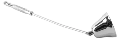 Kaarsendover aus Edelstahl, 21 cm Stange, silber