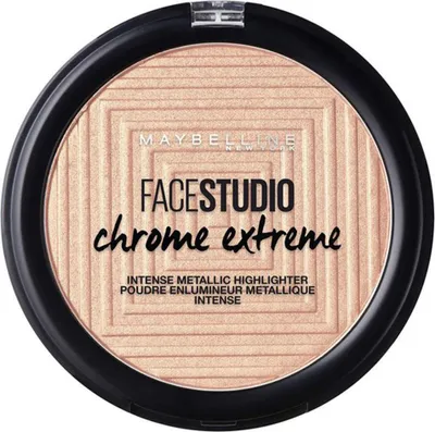 Produktbild von Maybelline New York - Facestudio Chrome Extreme Metallischer Highlighter Puder - 400 Molten Gold