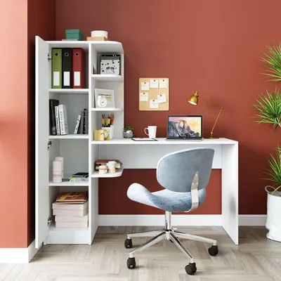 Productafbeelding van Skye Decor, Nesting Tafel (3-delig) - Saffier Eikenhout, 100% melamine | 100% melaminecoating op spaanplaat, wit, modern, 143,2 x 50 cm