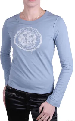 Produktbild von Diesel Damen Longshirt Shirt Langarm Norid Hellblau Gr. XS -L #6