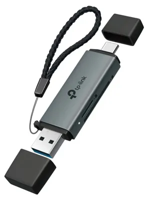 Zdjęcie produktu dla TP-Link UA430D, MicroSD (TransFlash), SD, Czarny, 200 Mbit/s, USB 3.1, 75 mm, 22,9 mm