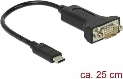 Image de Delock 63908 Delock Adapter USB Type-C > 1 x Seriell DB9 RS-232