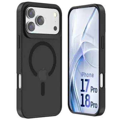 Produktbild von Handyhülle für iPhone 18 Pro/17 Pro, Schutzhülle Case MagSafe Kratzfest Schwarz