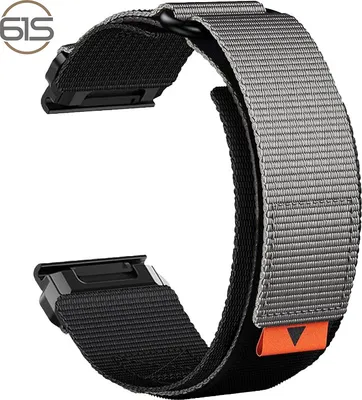 Produktbild von INF 22mm Nylon-Uhrenarmband für Garmin Fenix 8/7X Pro/5X 6X Grau