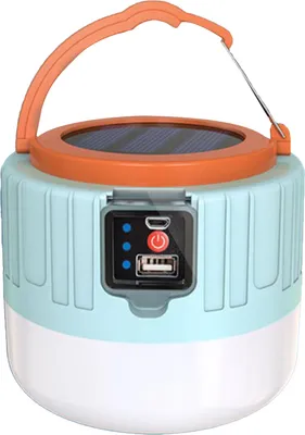 Produktbild von Wasserdichte Solar-Campinglampe mit USB-Ladefunktion und LED-Notbeleuchtung für den Außenbereich šC ideal für Picknicks, Wanderungen und Angeln.