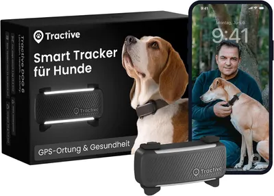 Productafbeelding van GPS-tracker voor honden - live locatie - wegrijalarm - activiteitstracker - tot 14 dagen batterij - waterdicht - zwart