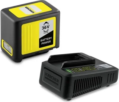 Obrázek produktu pro Akumulátor Kärcher Power 36 V, 5 Ah, s rychlonabíječkou, LCD displejem