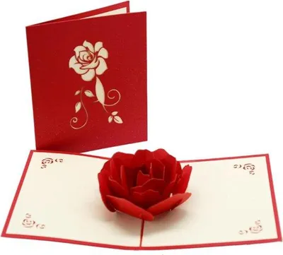 Obrázok produktu pre Valentínska pohľadnica Glitter 3D ružová