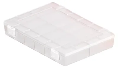 Produktbild von hünersdorff 611300, Aufbewahrungsbox, Transparent, Rechteckig, Polypropylen (PP), Einfarbig, Polypropylen