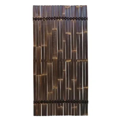 Produktbild von Paneel aus dunkelbraunen Bambuslamellen 90 x 150 cm (Bambuszaun)