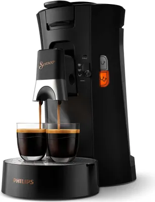 Produktbild von Philips Senseo® Select Kaffee Pad Maschine, 3 Kaffeespezialitäten, Crema Plus, Schwarz (CSA240/60)