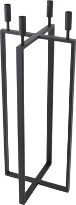 Produktbild von LOFT42 Bodenkerzenständer Birk 4 Kerzen - Schwarzes Metall