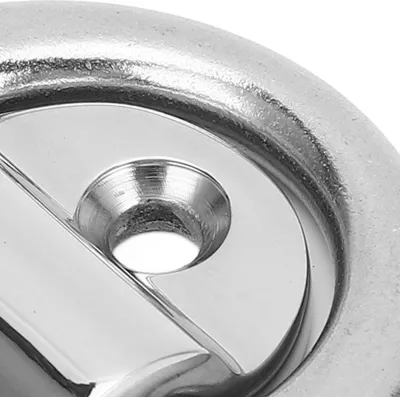 Image de Œillet rabattable, acier inoxydable 316, antivol, sangle d'arrimage à anneau en D pour bateau, yacht, camping-car, remorque, camion, marine, 6 mm