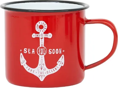 Produktbild von Emailleschale Anker rot 8x8 - BATELA
