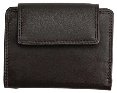 Produktbild von Josephine Osthoff Geldbörse Damen Portemonnaie klein KleinGeldbörse Herren slim Münzbörse Geldbeutel mit Münzfach echt Leder RFID-Schutz (938)