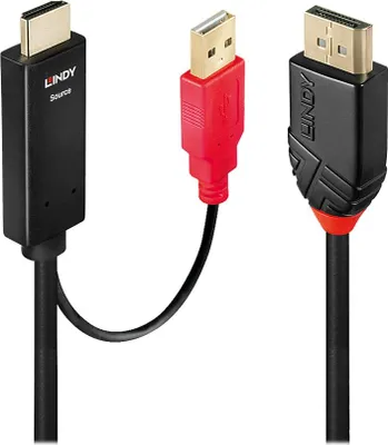 Image de Lindy 41425 Câble adaptateur Lindy HDMI vers DisplayPort 1m