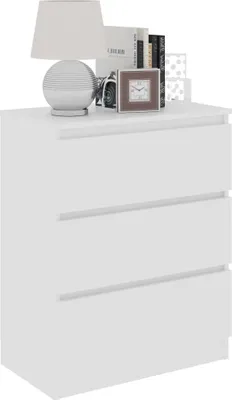 Produktbild von "Winter Sale" Kommoden - Weiß Sideboard Weiß 60x35x76cm Holzwerkstoff DE7140521