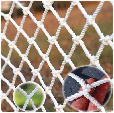 Produktbild von Sicherheitsnetz für Kinderstiegen und Balkone - Gewelltes Weißes Drahtnetz 2x2m