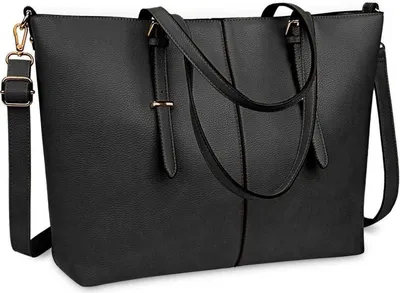 Produktbild von NUBILY Laptop Damen Handtasche 15,6 Zoll Elegant Leder Shopper