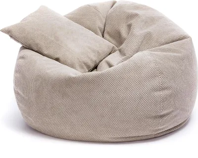 Obrázok produktu pre Ecopuf, Sedací Vankúš, Kreslo Bean Bag, Sedací Vak, do Interiéru, Sivá