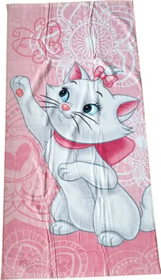 Obrázek produktu pro Jerry Fabrics Plážová osuška 70x140 Marie Cat Mari Cat butterfly pink white Bavlna 3273