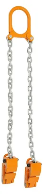 Produktbild von Fassheber - 1 t Trommelgreifer mit Kettenzug - Manganstahl - Für Kunststoff- und Stahlfässer - 50 cm Hubhöhe - Montagefrei - Gelb