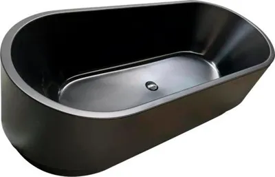 Produktbild von VitrA Freistehende Badewanne Cocoon 80 x 180 cm schwarz matt 65660001000