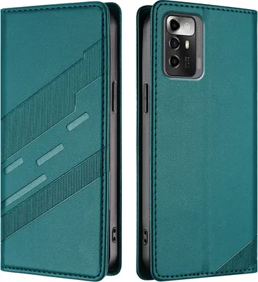 Immagine prodotto di Custodia per ZTE Blade A72 5G, custodia a portafoglio in Finto cuoio con slot per carte e funzione stand Grün