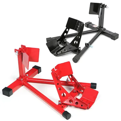 Produktbild von Vorderradklemme 16"-19" Räder Motorradständer Motorradwippe Radständer Motorrad Wählen Sie Ihre Farbe: Rot