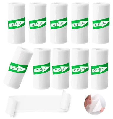 Productafbeelding van 10 Rollen Zelfklevend Thermopapier voor Mini Printer