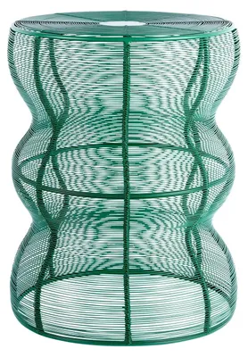 Produktbild von Leitmotiv - Beistelltisch Cuerda Onda - Grün - 30x30x41cm