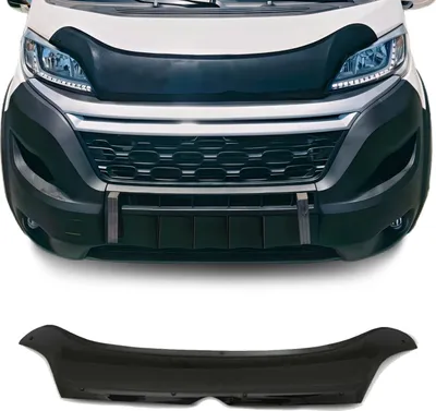 Image de Deflecteurs d'air capot de voiture pour Citroen Jumper 2014-2025 Acrylique Noir