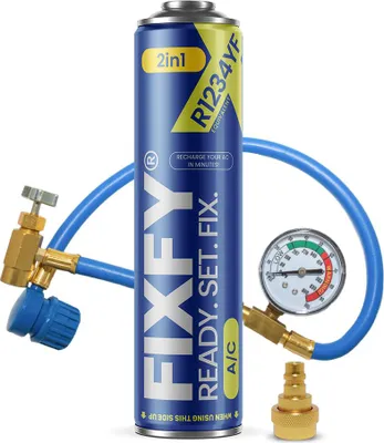 Productafbeelding van FIXFY 2-in-1 vulset voor airconditioners, 500 ml - GROTE VERPAKKING + slang + R1234yf-adapter