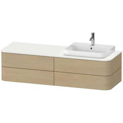 Produktbild von DURAVIT HP4963R7171 WTU HappyD2+ wandh.,408x1600x550mm